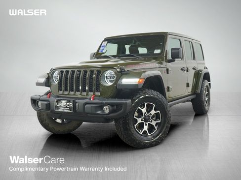 Used 2021 Jeep Wrangler Unlimited Rubicon w/ Uconnect 4C Nav & Sound Group AWD/4WD image 1