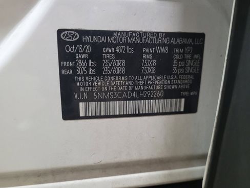 Used 2020 Hyundai Santa Fe SEL w/ Convenience + Premium Package image 33