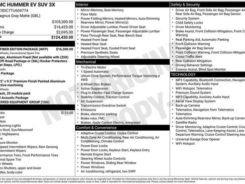 New 2026 GMC Hummer EV 3X w/ Carbon Fiber Edition Package AWD/4WD image 35