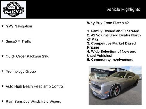 Used 2015 Dodge Challenger SRT w/ Technology Group RWD image 2