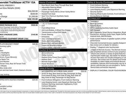 Used 2023 Chevrolet TrailBlazer ACTIV w/ Convenience Package