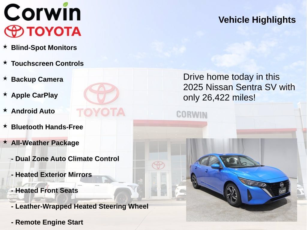 Used 2025 Nissan Sentra SV w/ All-Weather Package FWD image 7