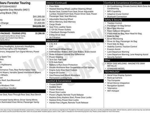 Used 2025 Subaru Forester Touring w/ Popular Package - Touring AWD/4WD image 12
