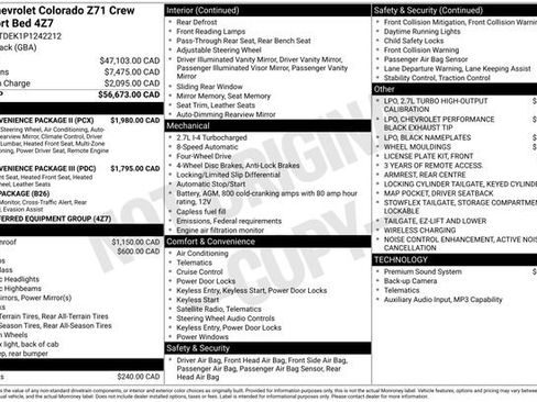 Used 2023 Chevrolet Colorado Z71 w/ Z71 Convenience Package 2 AWD/4WD image 1