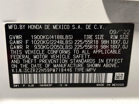 Certified 2023 Honda HR-V Sport image 33