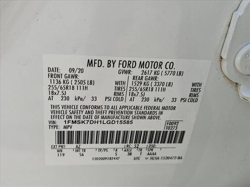 Used 2020 Ford Explorer XLT w/ Equipment Group 202A RWD image 22