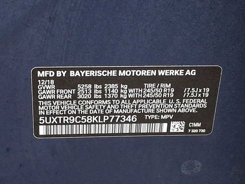 Used 2019 BMW X3 xDrive30i w/ Premium Package image 30