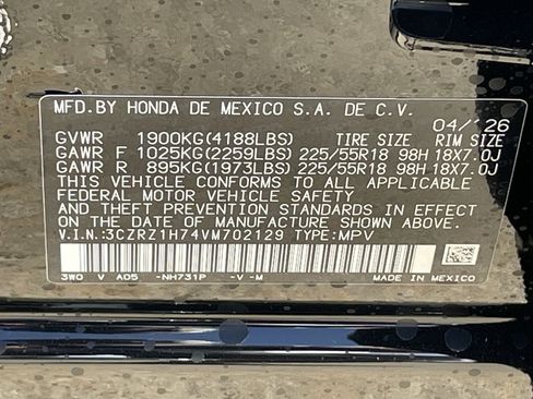 New 2027 Honda HR-V EX-L image 26