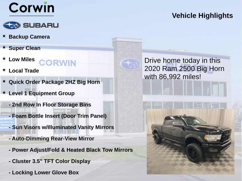 Used 2020 RAM 2500 Big Horn w/ Level 1 Equipment Group AWD/4WD image 6