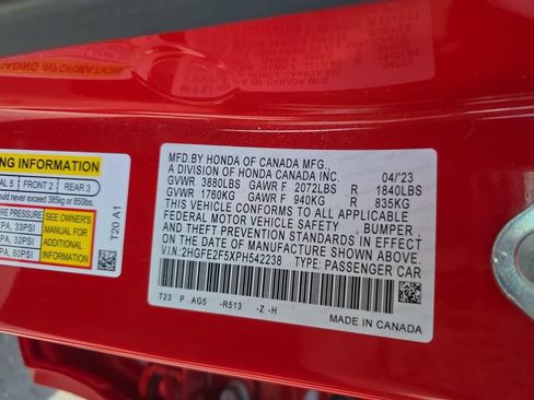 Certified 2023 Honda Civic Sport image 25