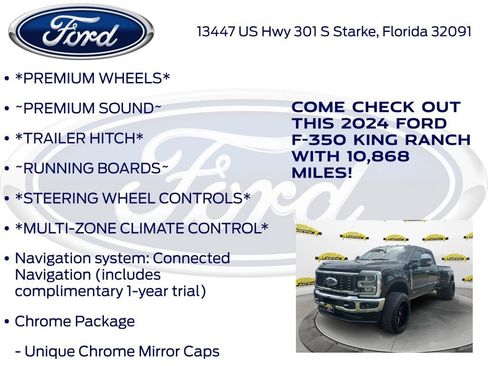 Certified 2024 Ford F350 King Ranch w/ Chrome Package AWD/4WD image 17