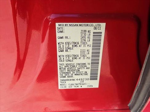 Used 2011 Nissan Frontier SV w/ SV Premium Utility Pkg image 23