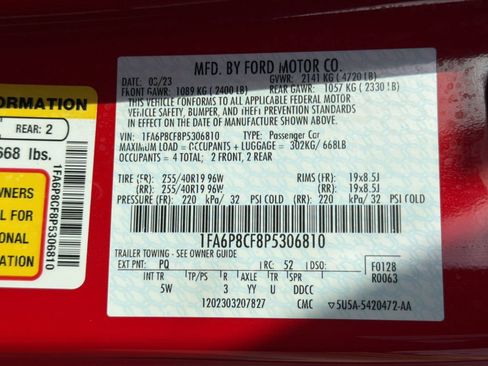 Used 2023 Ford Mustang GT Premium w/ Equipment Group 401A RWD image 22