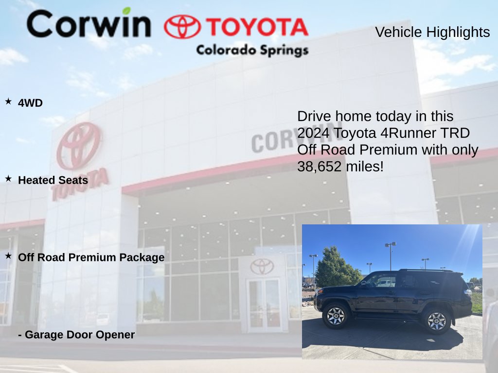 Used 2024 Toyota 4Runner TRD Off-Road Premium AWD/4WD image 6
