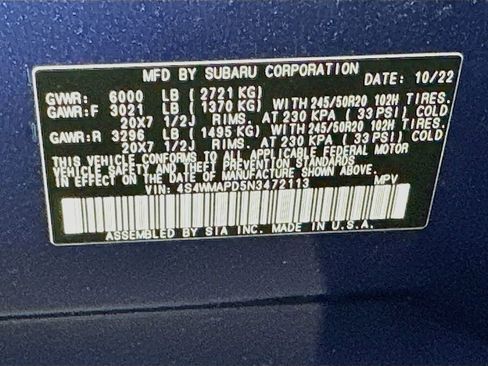 Used 2022 Subaru Ascent Limited w/ Technology Package AWD/4WD image 21