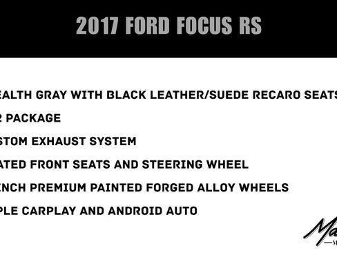 Used 2017 Ford Focus RS AWD/4WD image 2