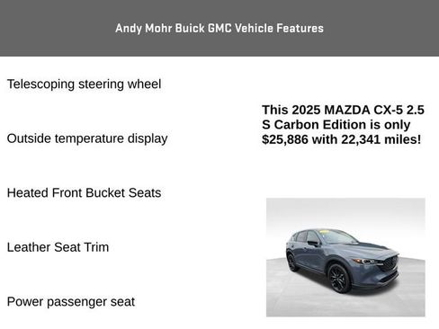 Used 2025 MAZDA CX-5 Carbon Edition image 16