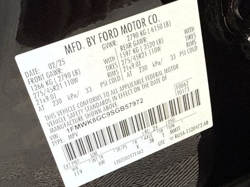 Certified 2025 Ford Explorer ST w/ Sun And Sound Package AWD/4WD image 31