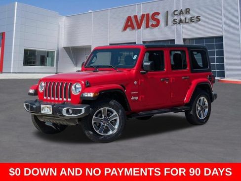 Used 2022 Jeep Wrangler Unlimited Sahara w/ Cold Weather Group AWD/4WD image 1