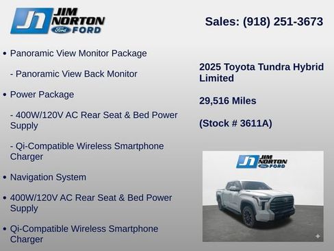 Used 2025 Toyota Tundra Limited image 8