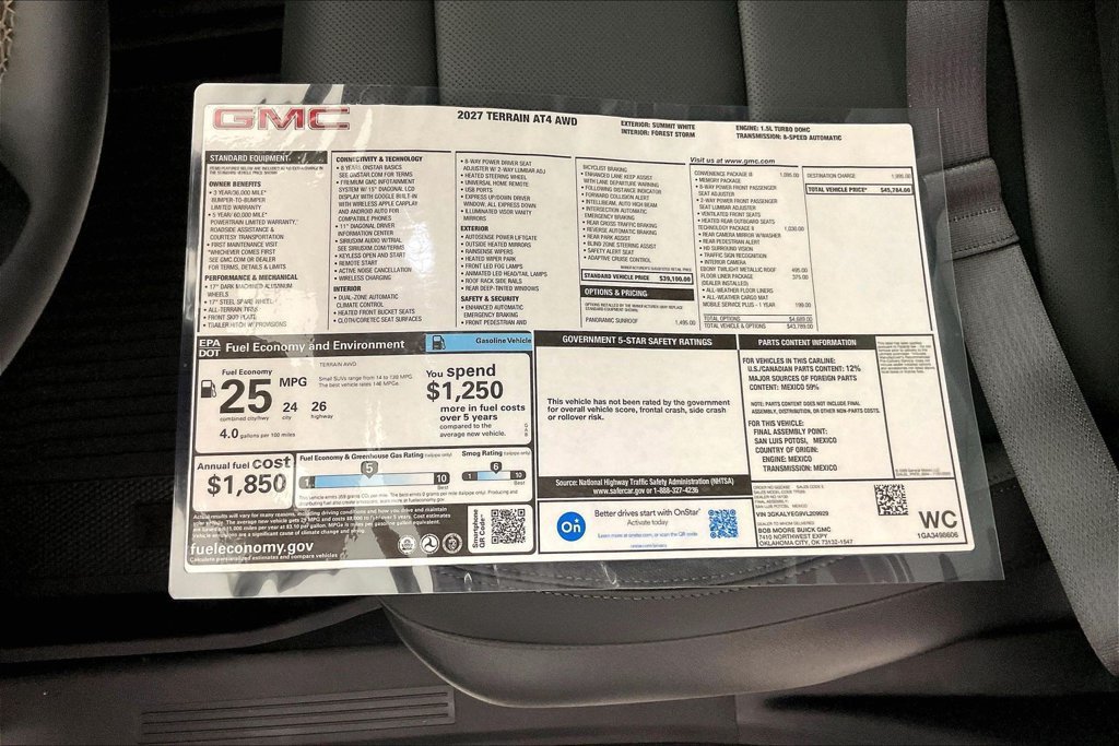 New 2027 GMC Terrain AT4 w/ Convenience Package III AWD/4WD image 13