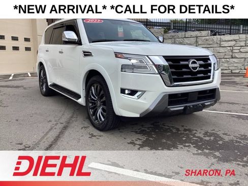 Used 2023 Nissan Armada Platinum w/ Captain's Chairs Package AWD/4WD image 1
