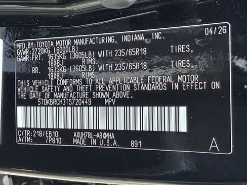 New 2026 Toyota Highlander XLE AWD/4WD image 29