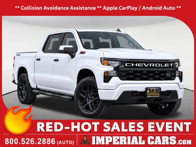 Used 2024 Chevrolet Silverado 1500 Custom w/ Turbomax Blackout Package AWD/4WD image 1