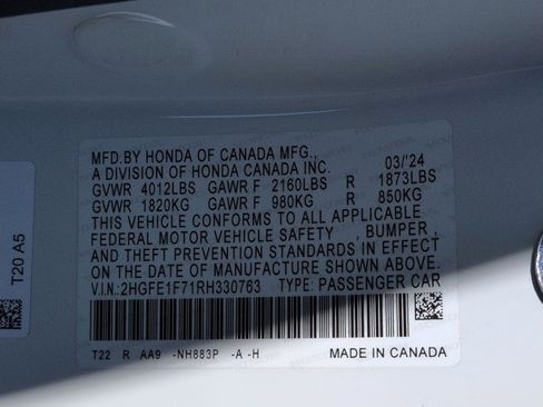 Used 2024 Honda Civic EX image 20