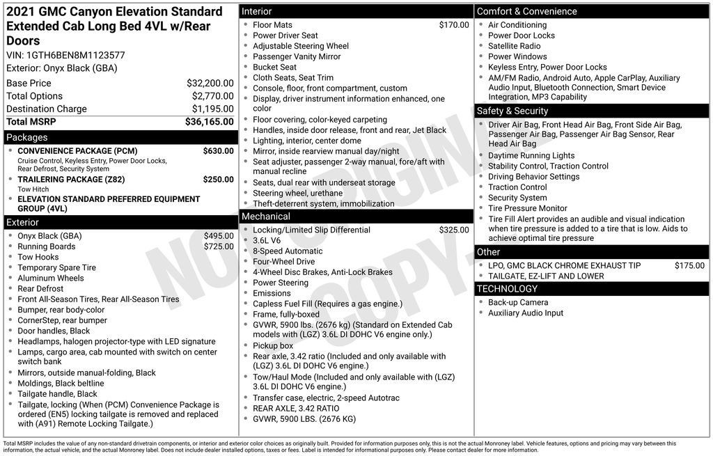 Used 2021 GMC Canyon Elevation Standard AWD/4WD image 3