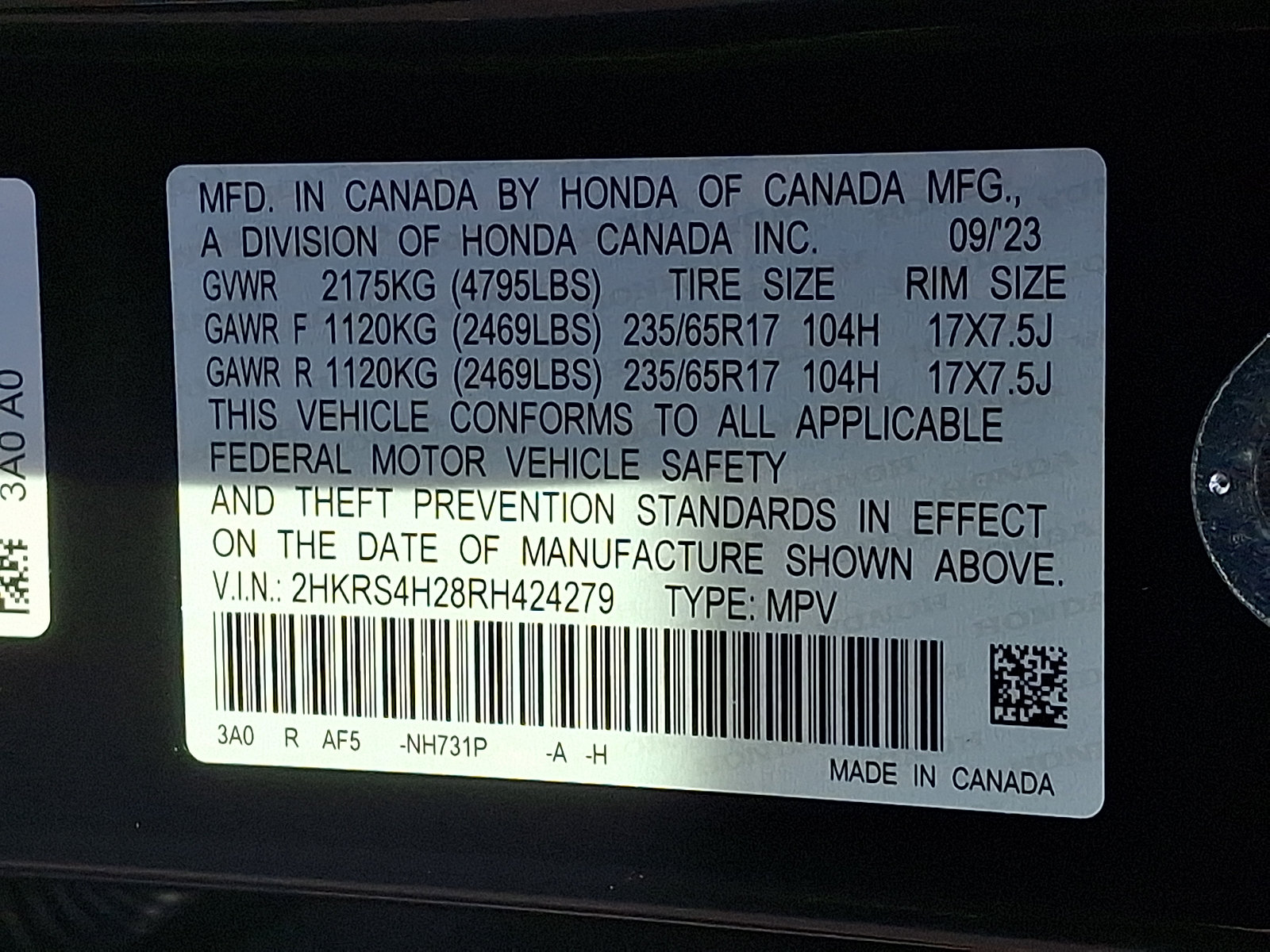 Certified 2024 Honda CR-V LX image 27