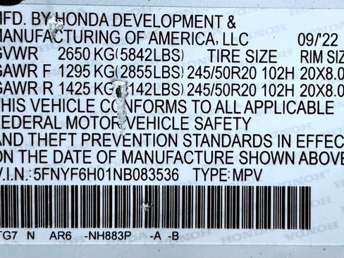 Used 2022 Honda Pilot Elite image 29
