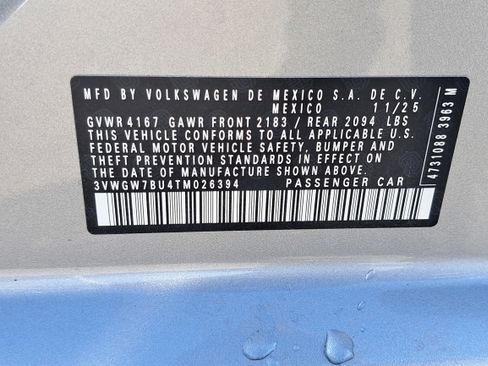 New 2026 Volkswagen Jetta SEL image 33