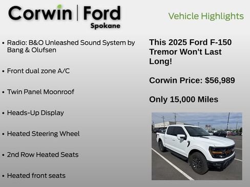 Used 2025 Ford F150 Tremor w/ Equipment Group 402A High AWD/4WD image 18