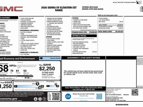 New 2026 GMC Sierra EV Elevation w/ Premium Package image 4