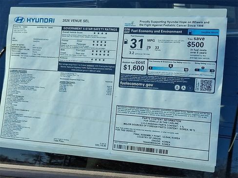 New 2026 Hyundai Venue SEL image 23