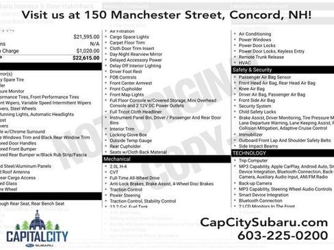 Used 2023 Subaru Impreza 2.0i image 26