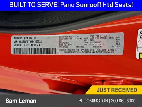 Used 2021 RAM 1500 Big Horn w/ Built-to-serve Edition image 31