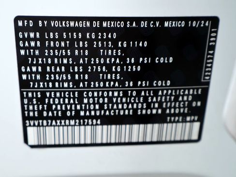 Used 2024 Volkswagen Tiguan Wolfsburg Edition FWD image 40