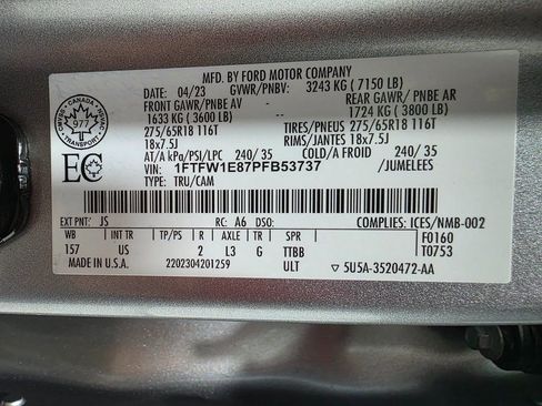 Used 2023 Ford F150 XLT w/ Equipment Group 301A Mid AWD/4WD image 46