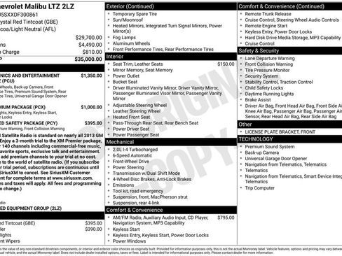 Used 2013 Chevrolet Malibu LTZ image 2