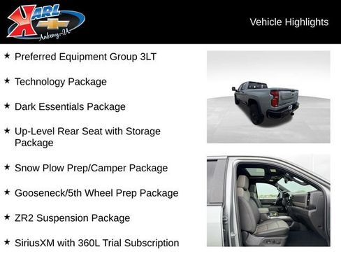 Used 2026 Chevrolet Silverado 2500 ZR2 w/ LPO, Dark Essentials Package AWD/4WD image 2