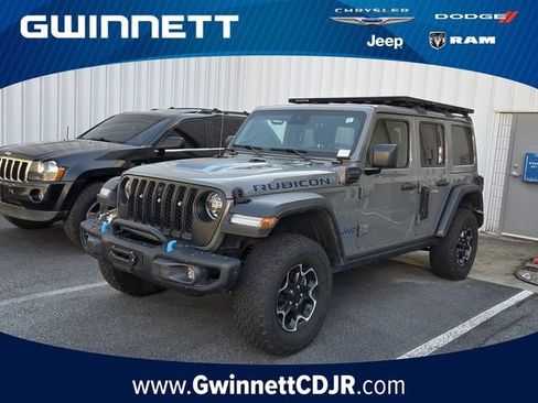 Used 2021 Jeep Wrangler Unlimited Rubicon 4xe w/ Steel Bumper Group image 1