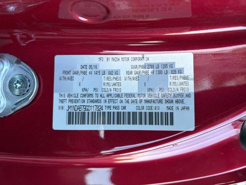 Used 2016 MAZDA MX-5 Miata Sport RWD image 25