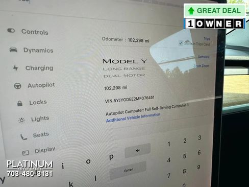 Used 2021 Tesla Model Y Long Range AWD/4WD image 9