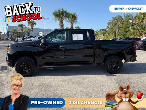 Used 2025 Chevrolet Silverado 1500 Custom Trail Boss w/ Dark Appearance Package AWD/4WD image 4