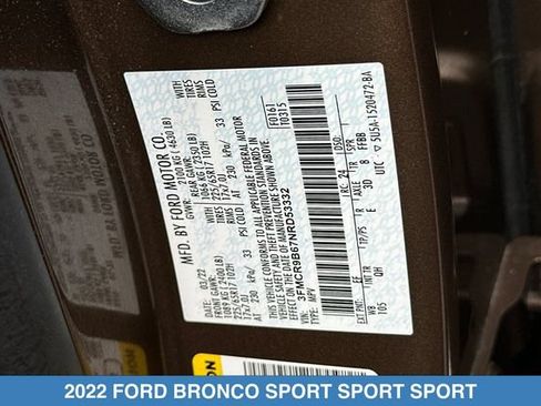 Used 2022 Ford Bronco Sport Big Bend w/ Convenience Package AWD/4WD image 32