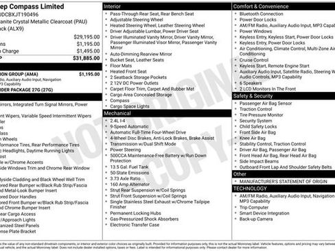 Used 2018 Jeep Compass Limited w/ Navigation Group image 3