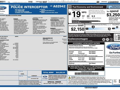 Used 2020 Ford Explorer 4WD Police Interceptor image 2