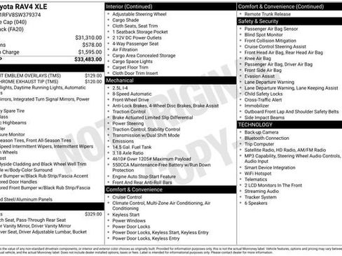 Certified 2025 Toyota RAV4 XLE FWD image 33